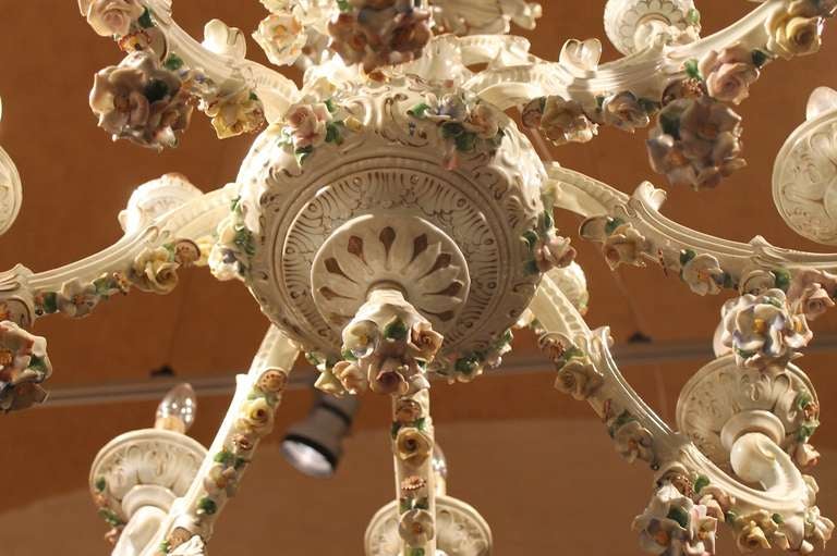 capodimonte rose chandelier