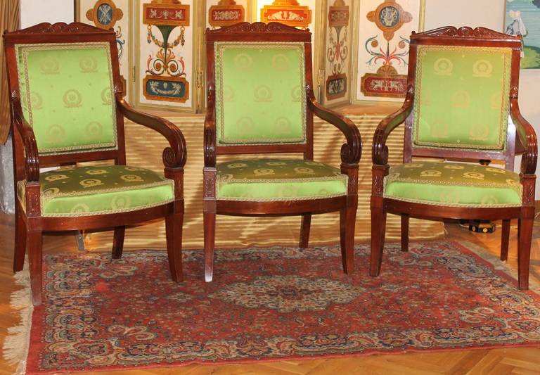 A Set of Six Jacob Armchairs