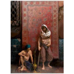 Portrait of two young Arabs