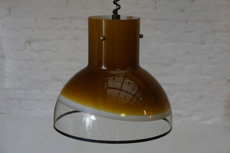 Two Italian Murano Glass Pendant Lights In Excellent Condition In Antwerp, BE