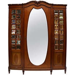 Louis XV Style Mahogany Armoire 10