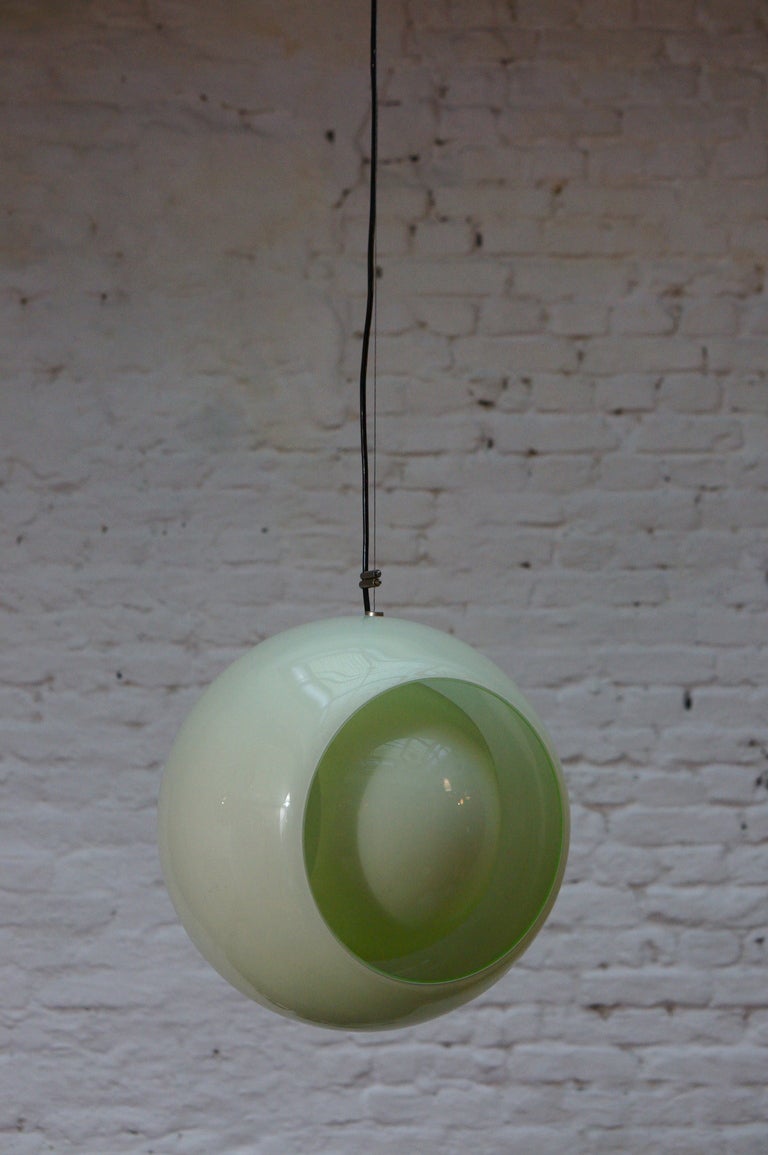 Italian Globe Pendant by Carlo Nason for Mazzega