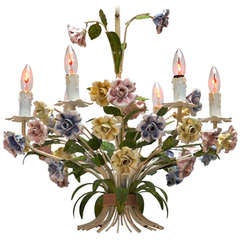 Beautiful Italian Porcelain Chandelier 9