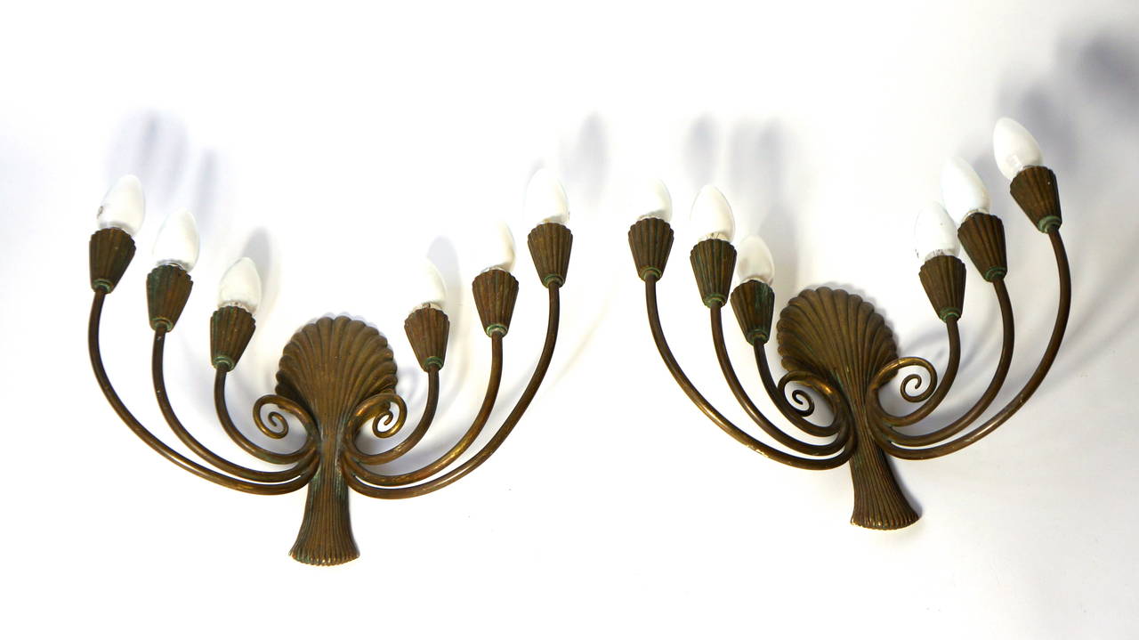 Pair of French Art Deco Sconces 3