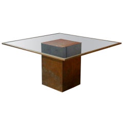 Brass and Glass Table 