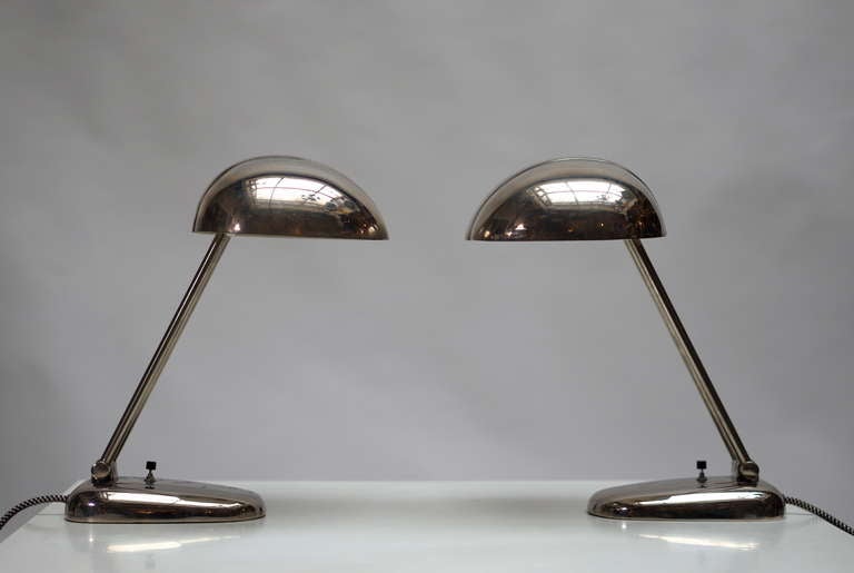 Mid-Century Modern One Desk or Table Lights by Siegfried Giedion for BAG Turgi , Switzerland For Sale