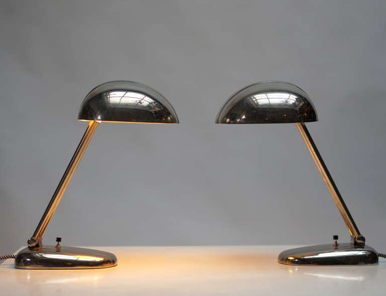 20th Century One Desk or Table Lights by Siegfried Giedion for BAG Turgi , Switzerland For Sale