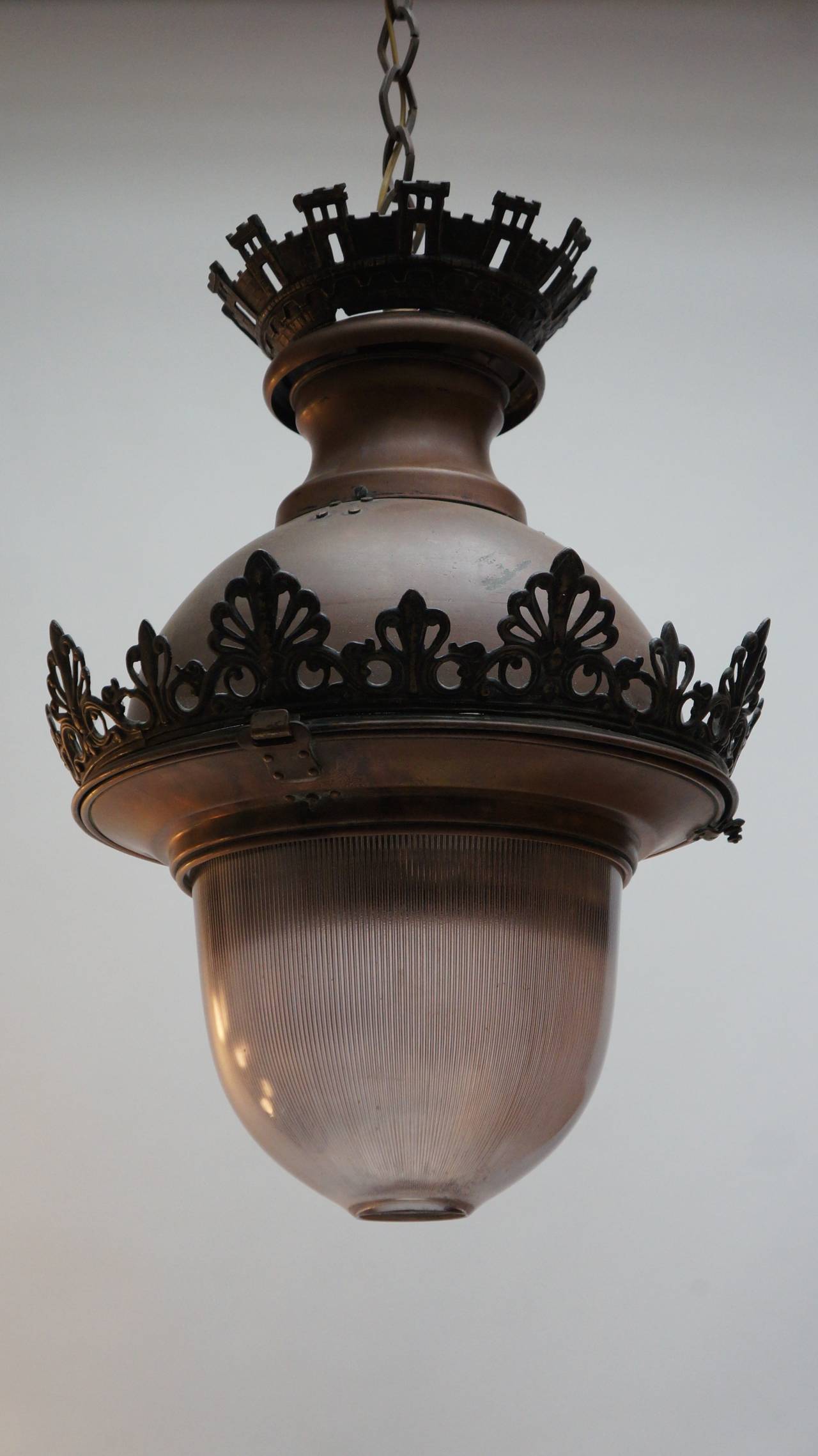 French Copper Lantern, circa 1875 In Good Condition In Antwerp, BE