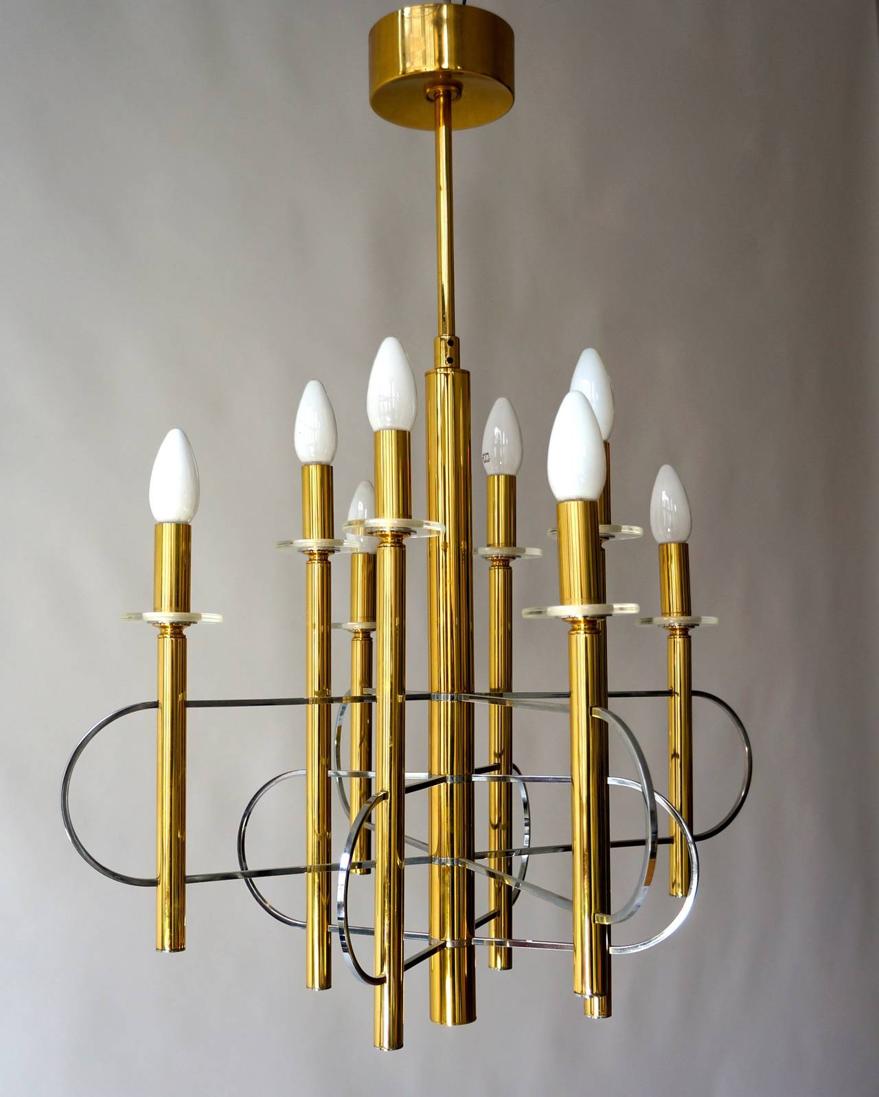 Sciolari Chandelier in Brass In Good Condition For Sale In Antwerp, BE