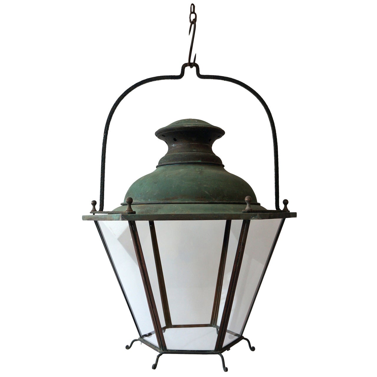 Large Antique Lantern at 1stDibs