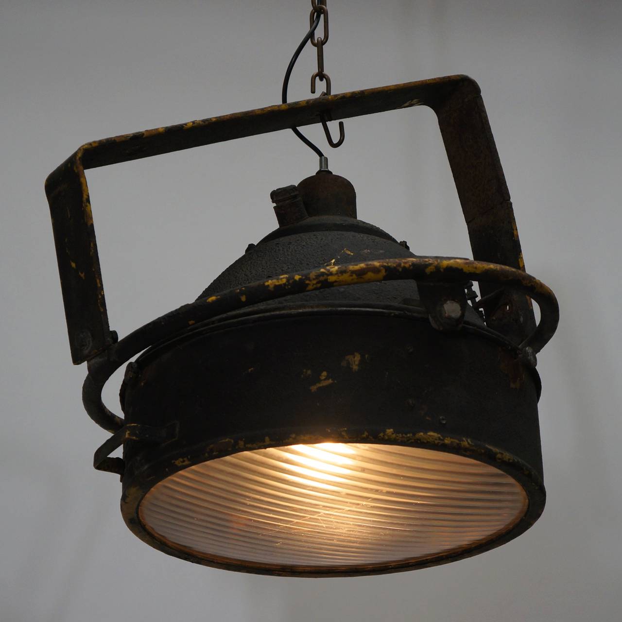20th Century One of Two Industrial Pendant Lights For Sale