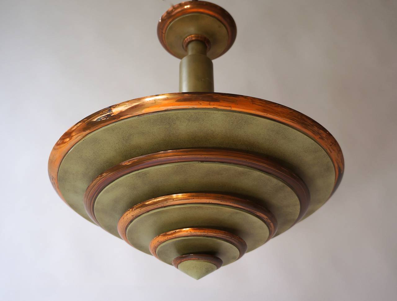 French Art Deco Chandelier by Georges Hallais