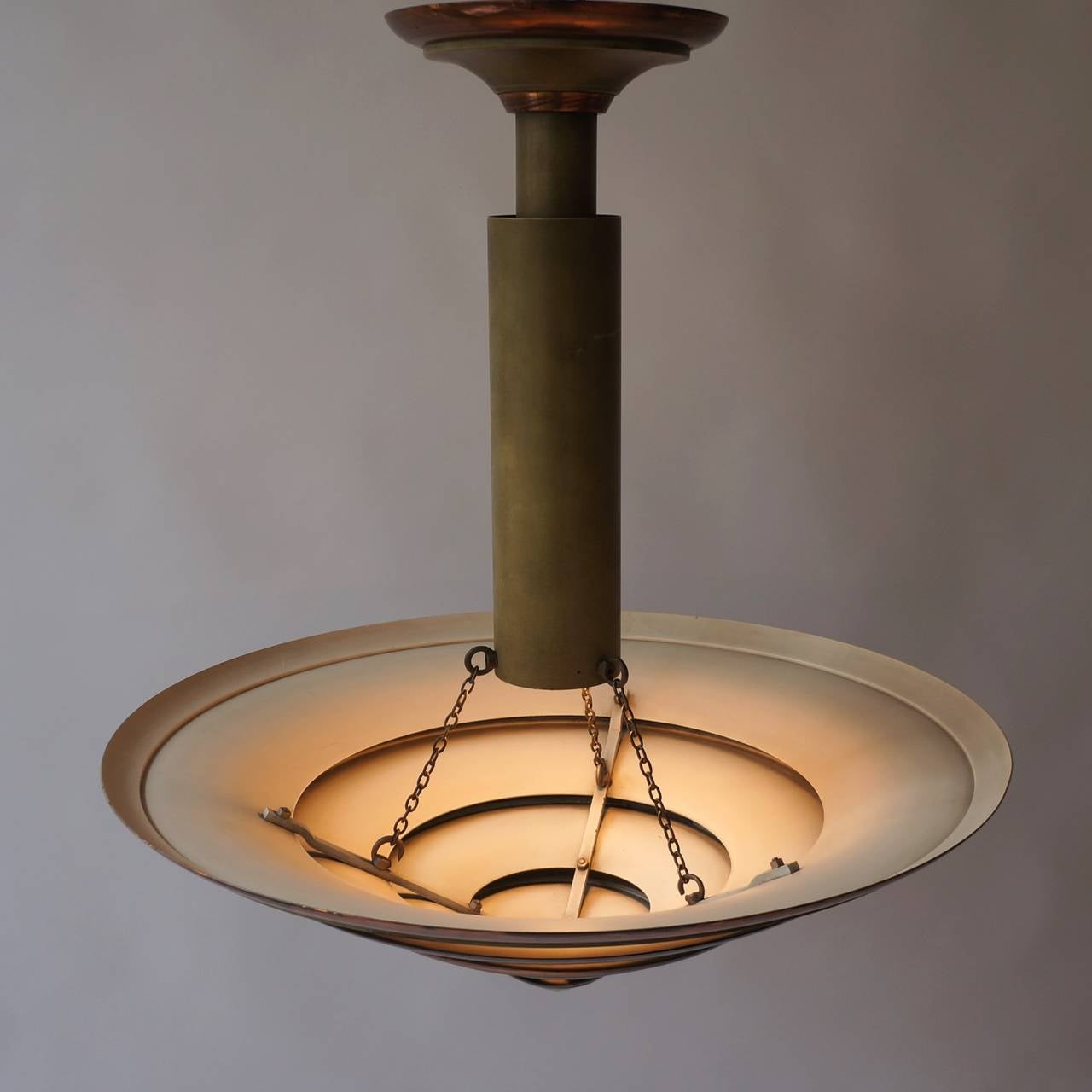 Art Deco Chandelier by Georges Hallais 1