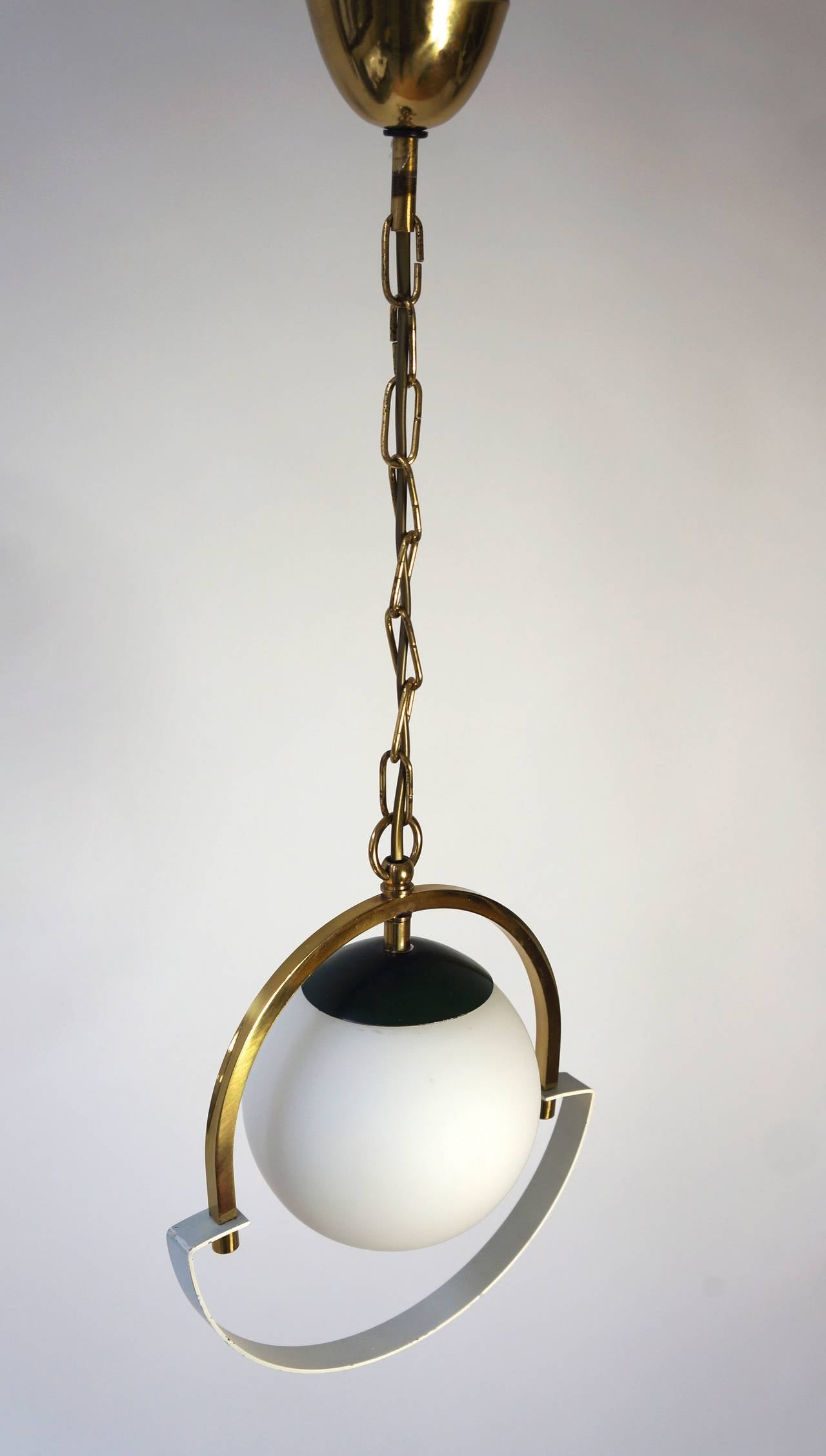 Brass Elegant Murano Pendant