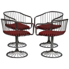 Set of Two Dining or Lounge Chairs in the Style of Warren Platner