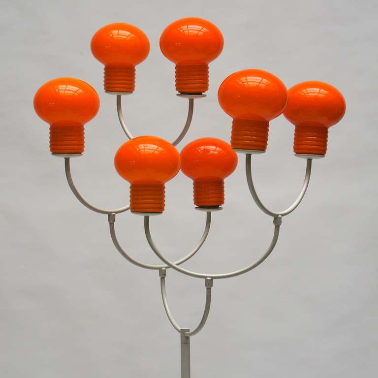 Mid-Century Modern Rare Temde Floor Lamp By Eva Reneé Nele For Sale