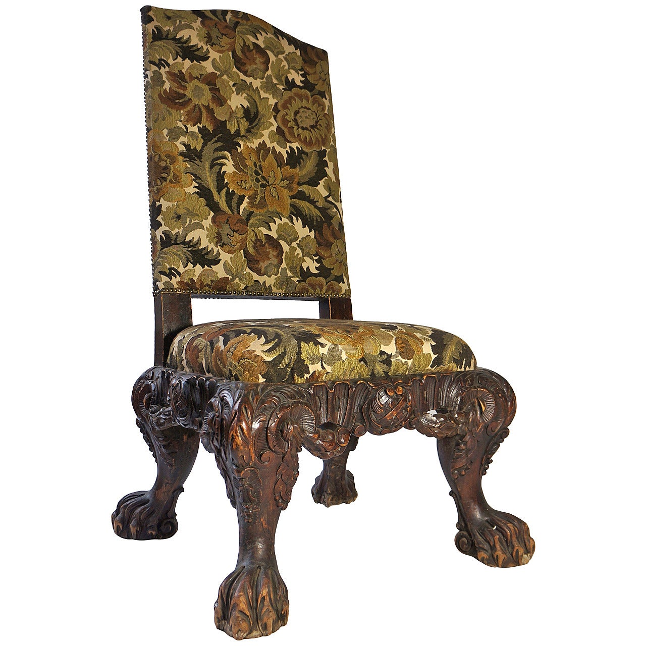 Italian Barok Style Chair, Second Half of the 19th Century