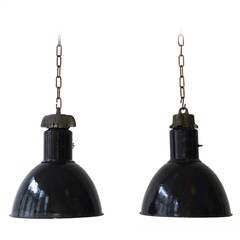 Pair of Industrial Pendant Lights 6