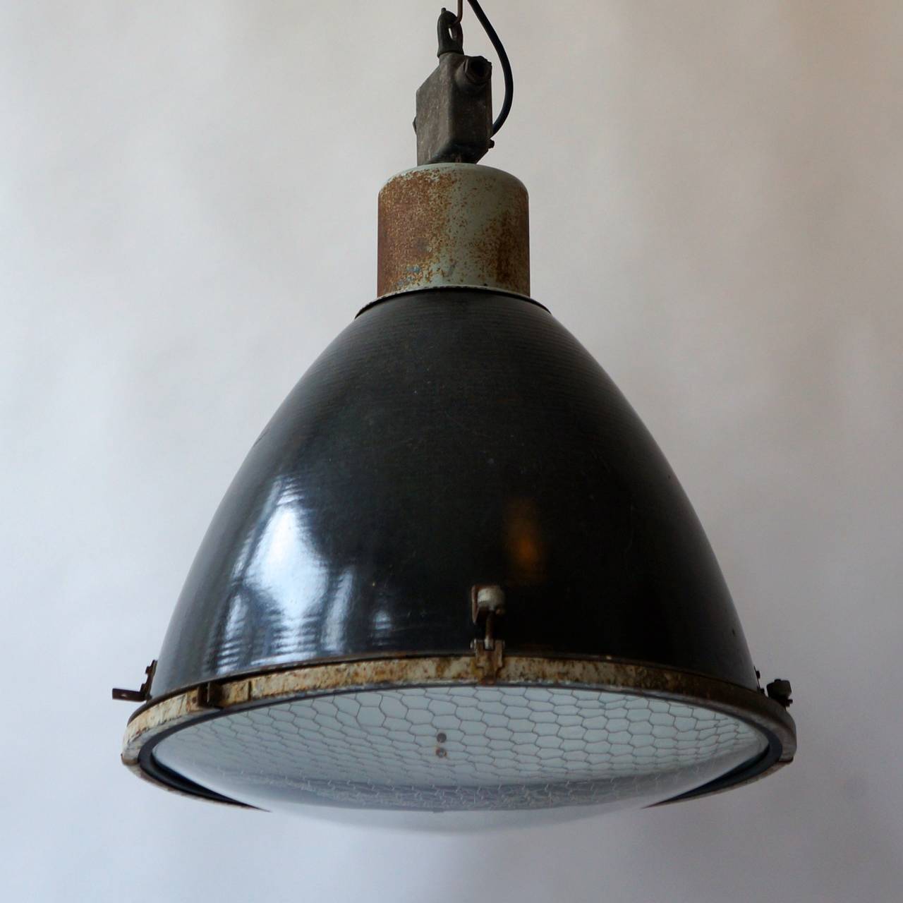 A beautiful large Industrial ceiling light.