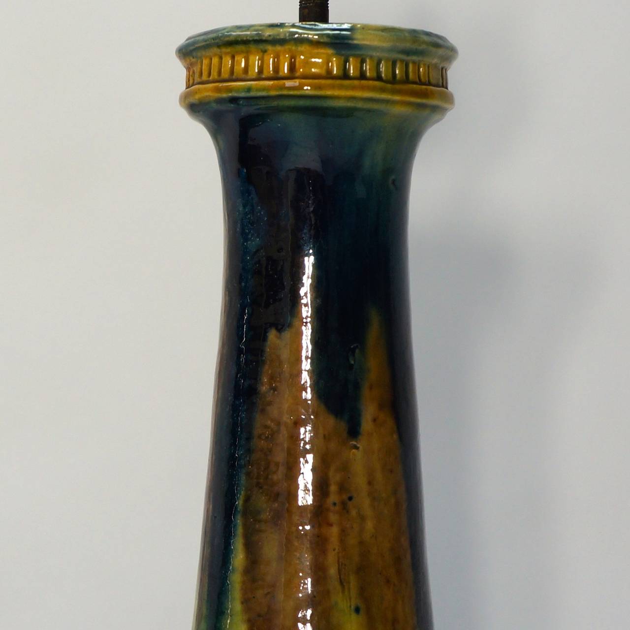Pareja de lámparas de mesa de cerámica en venta 2