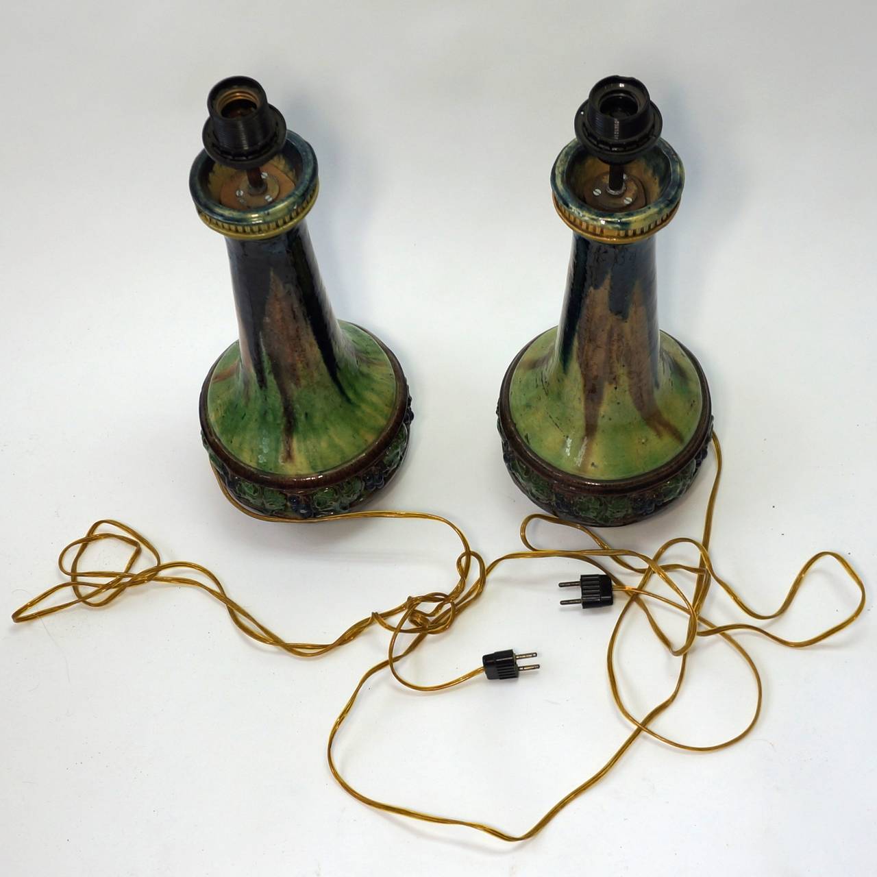 20th Century Pair of Ceramic Table Lamps For Sale
