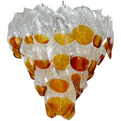 Large Murano Glass Chandelier 12