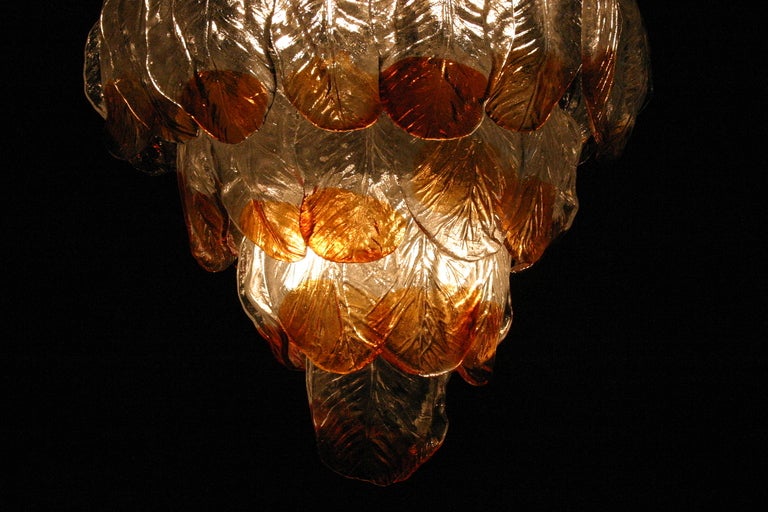 Large Murano Glass Chandelier For Sale 1