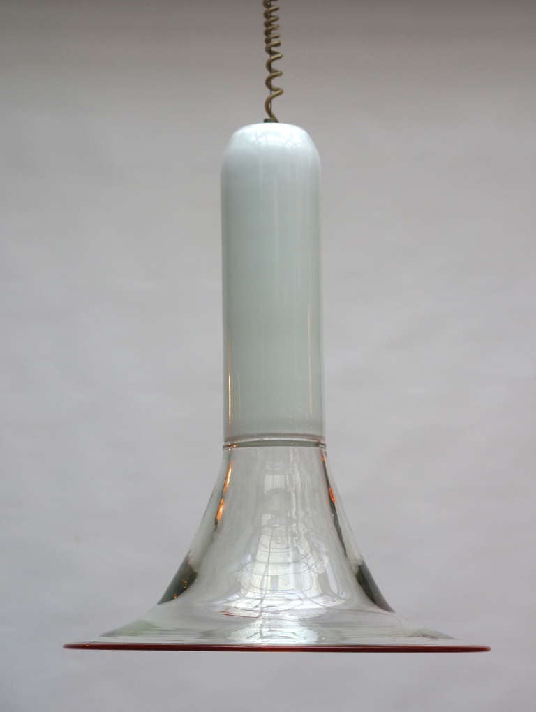 Leucos Pendant Lamp by Roberto Pamio & Renato Toso In Excellent Condition For Sale In Antwerp, BE