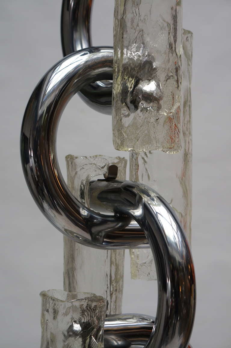  Mazzega Murano Glass Chandelier by Carlo Nason Italy 1970s 2