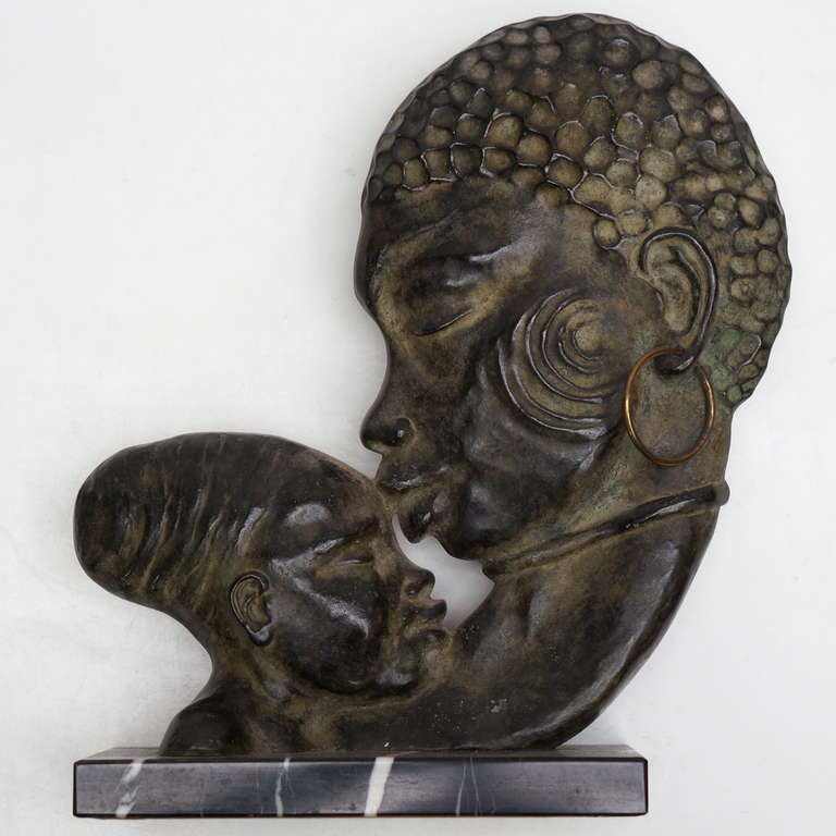 French Art Deco Bronze Sculpture In Excellent Condition In Antwerp, BE