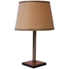Delvaux Leather Table Lamp