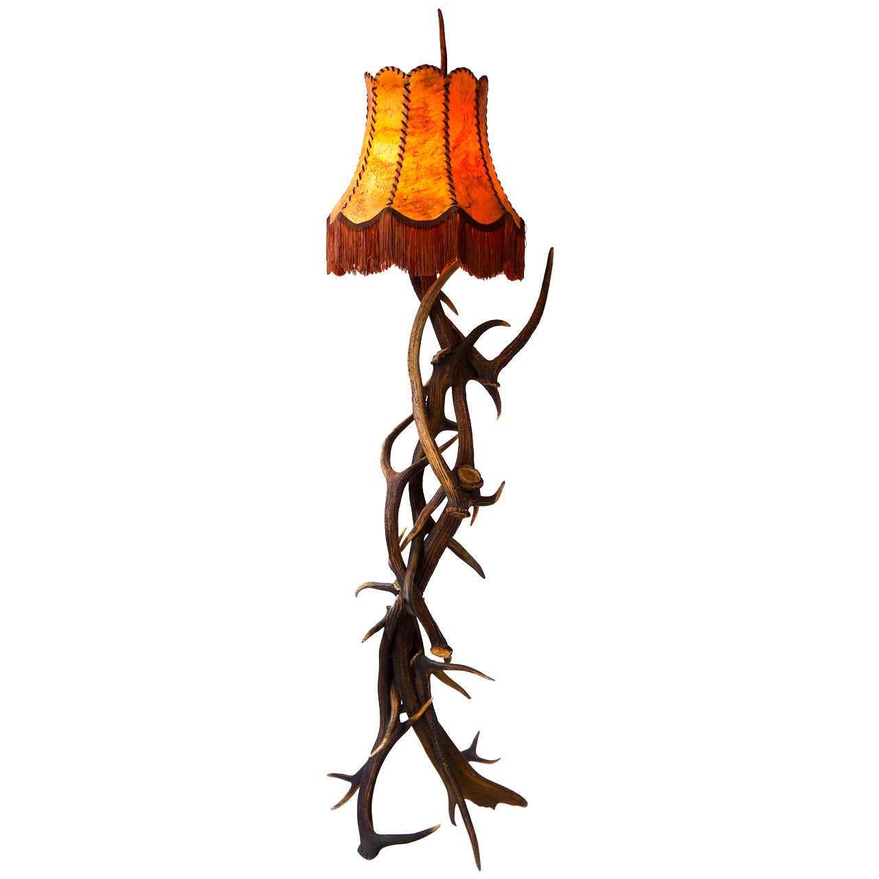 Antique Antler Floor Lamp