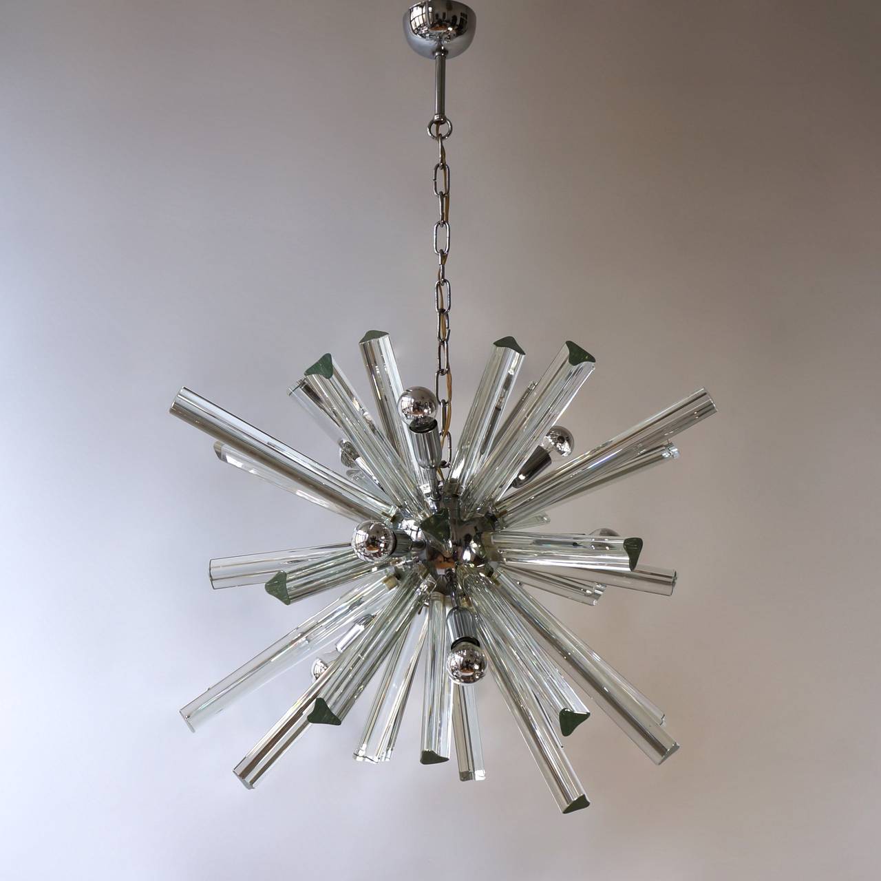Mid-Century Modernist Murano Glass Rod Sputnik Chandelier In Good Condition For Sale In Antwerp, BE