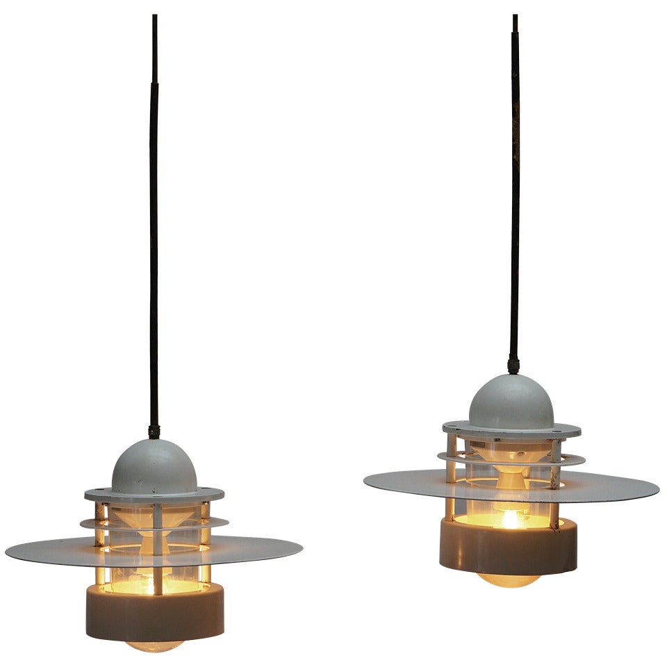 Beautiful Pair of Louis Poulsen Industrial Lights