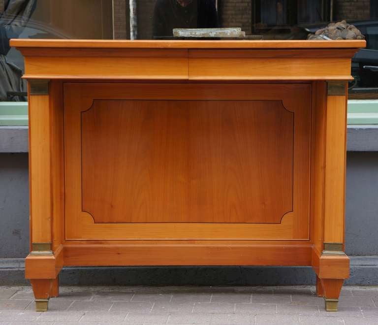 Belgian Fine  Cherry Wood 1950s Console For Sale