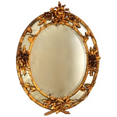 French Late 19th Century Rococo Wall Mirror