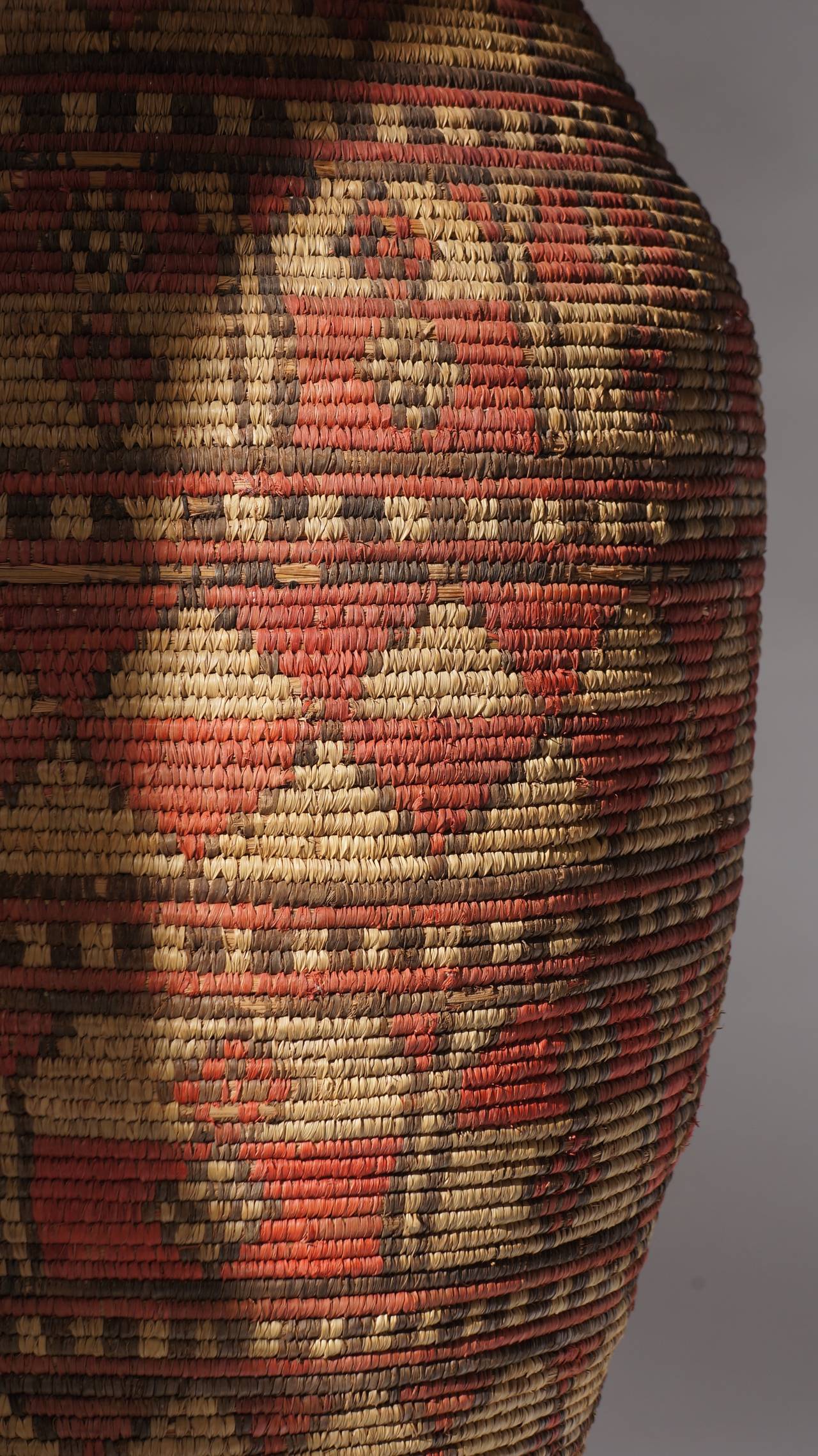 Mid-Century Modern Impressive and Seldom Nigerian Large Basket Garment and Cover For Sale