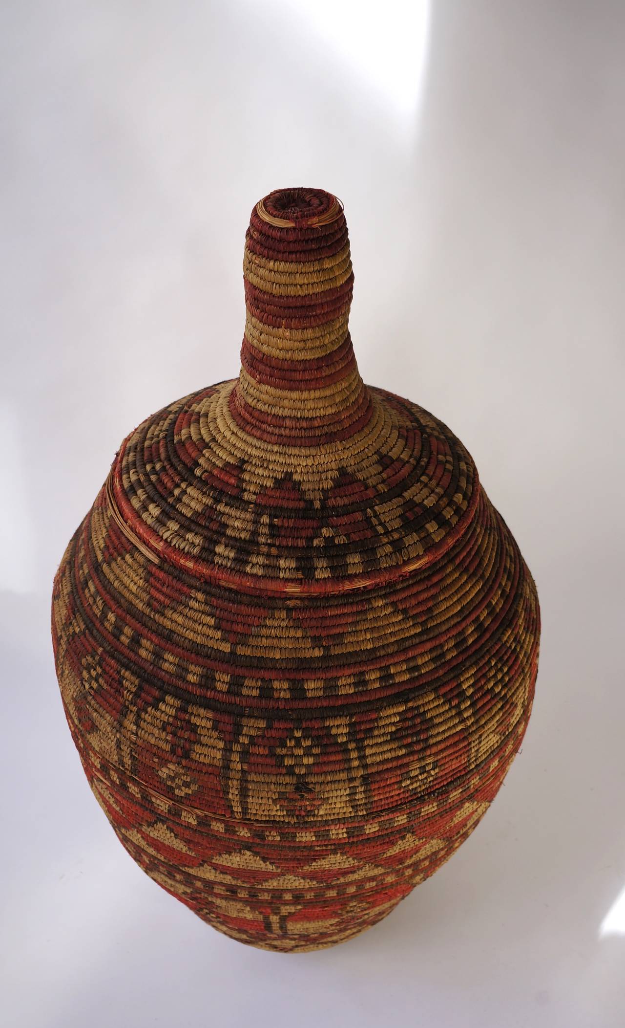 Impressive and Seldom Nigerian Large Basket Garment and Cover For Sale 1