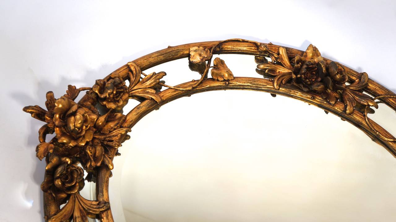 French Late 19th Century Rococo Wall Mirror For Sale 4