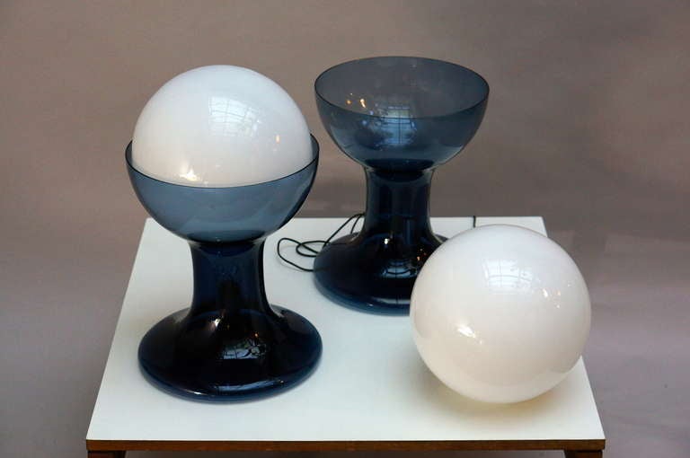 Three Murano Table Lamps by A.V. Mazzega In Excellent Condition In Antwerp, BE