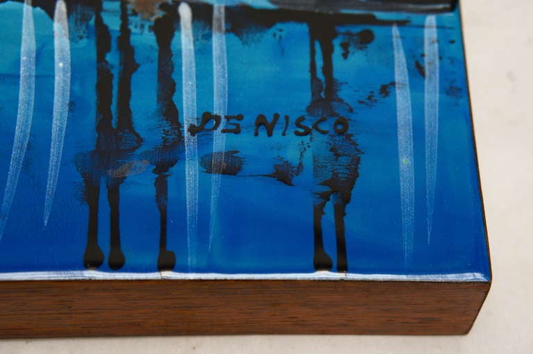 Painted wall decoration by Denisco.
Measure: Width 123 cm.
Height 45 cm.