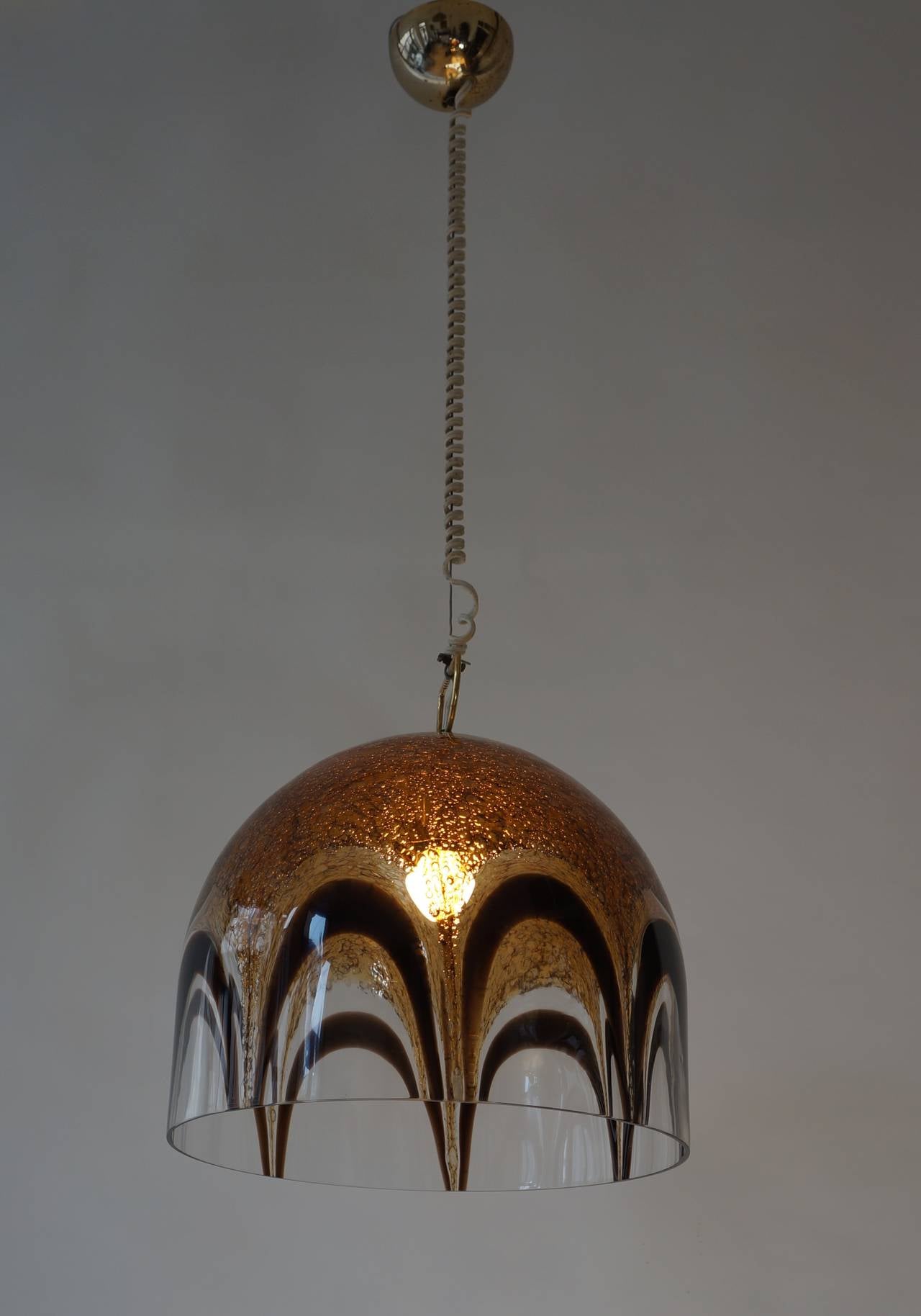 20th Century Italian Murano Glass Pendant Lamp For Sale