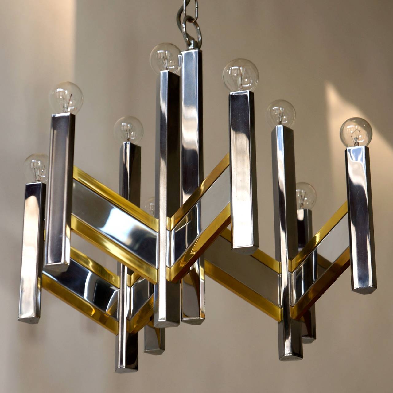 Mid-Century Modern Sciolari Chandelier For Sale