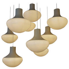 Set of Three Mushroom Ceiling Lights 6