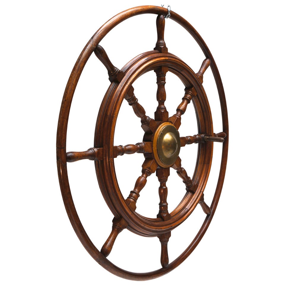 Antique Boat Steering Wheel