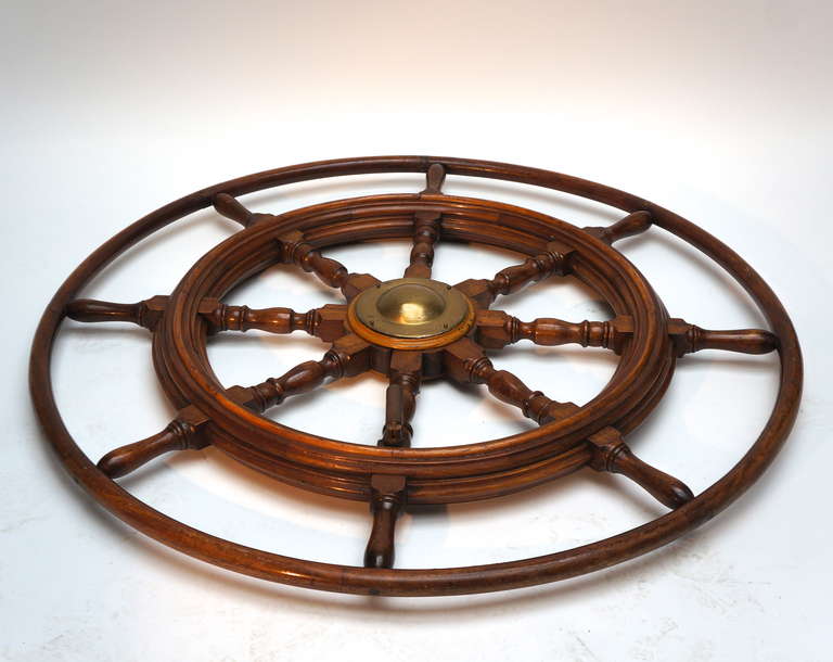vintage boat steering wheel