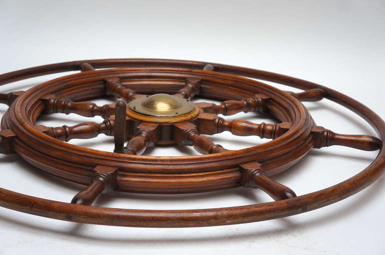 Copper Antique Boat Steering Wheel