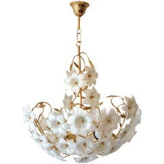 Italian Murano Flower Chandelier