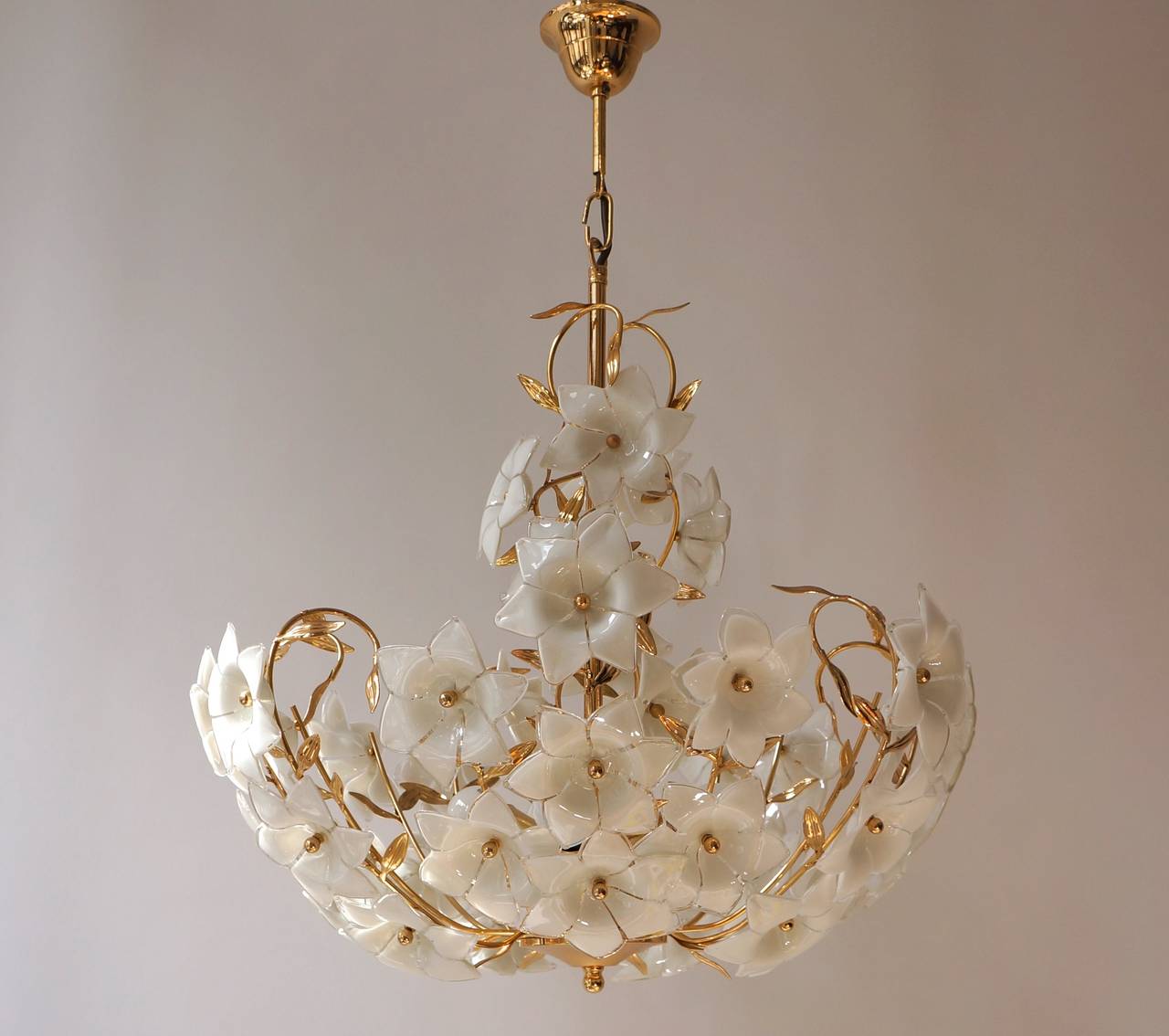 Italian Murano Flower Chandelier 1