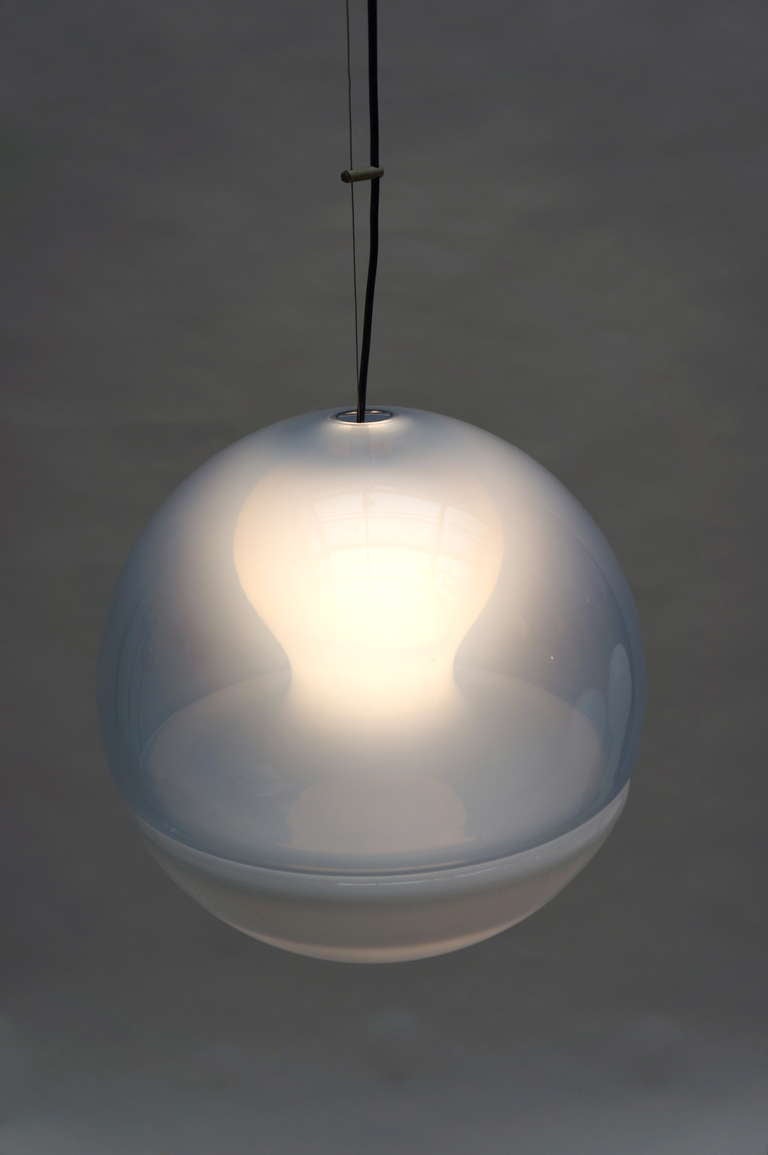 Glass Globe Pendant by Carlo Nason for Mazzega